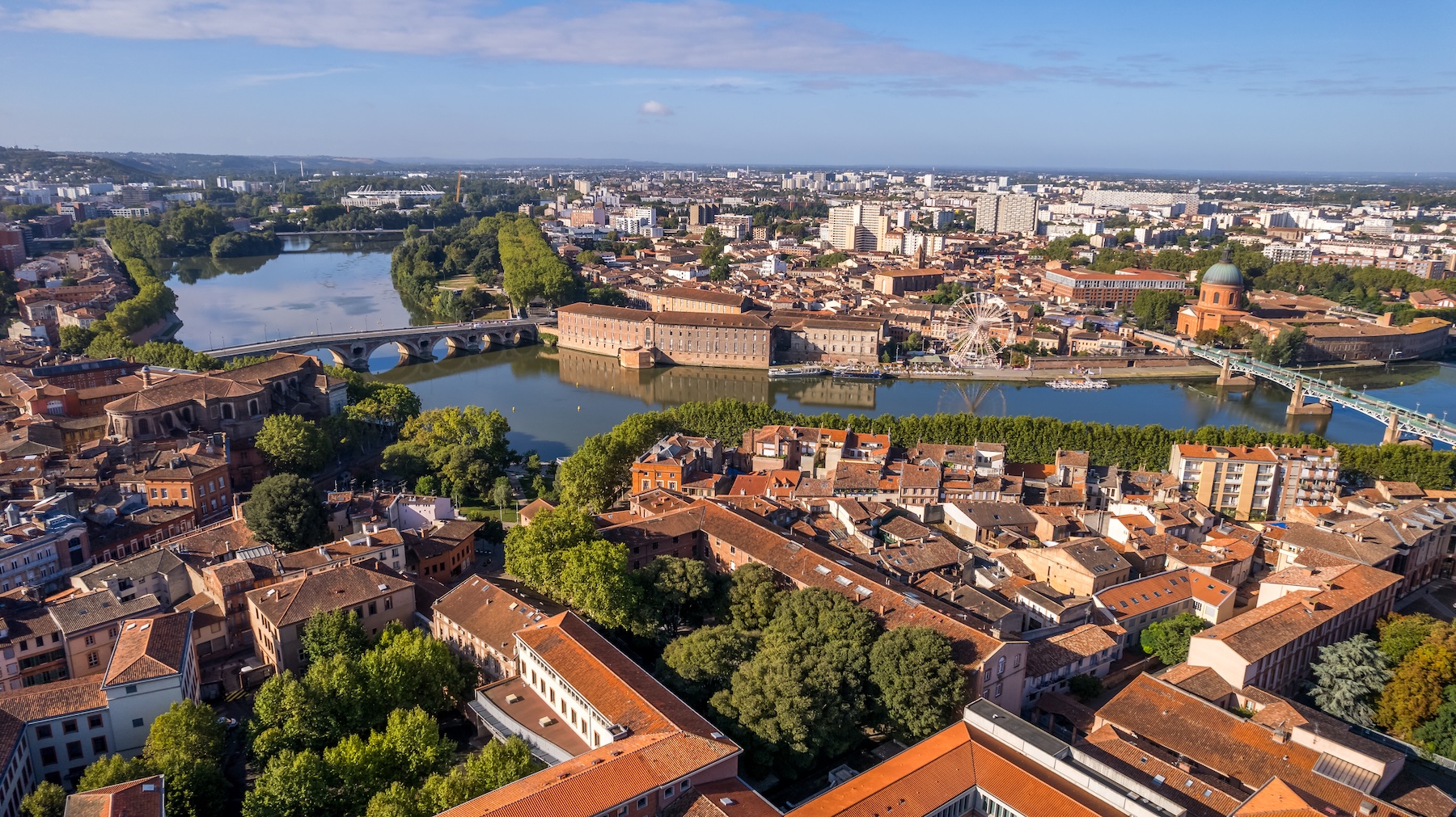 Vue Drone de Toulouse &copy; Rémi Deligeon