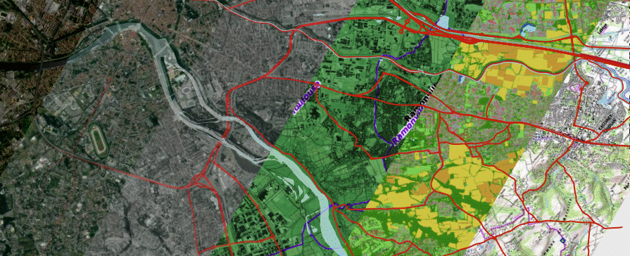 D&eacute;grad&eacute; toulousain d'images carto